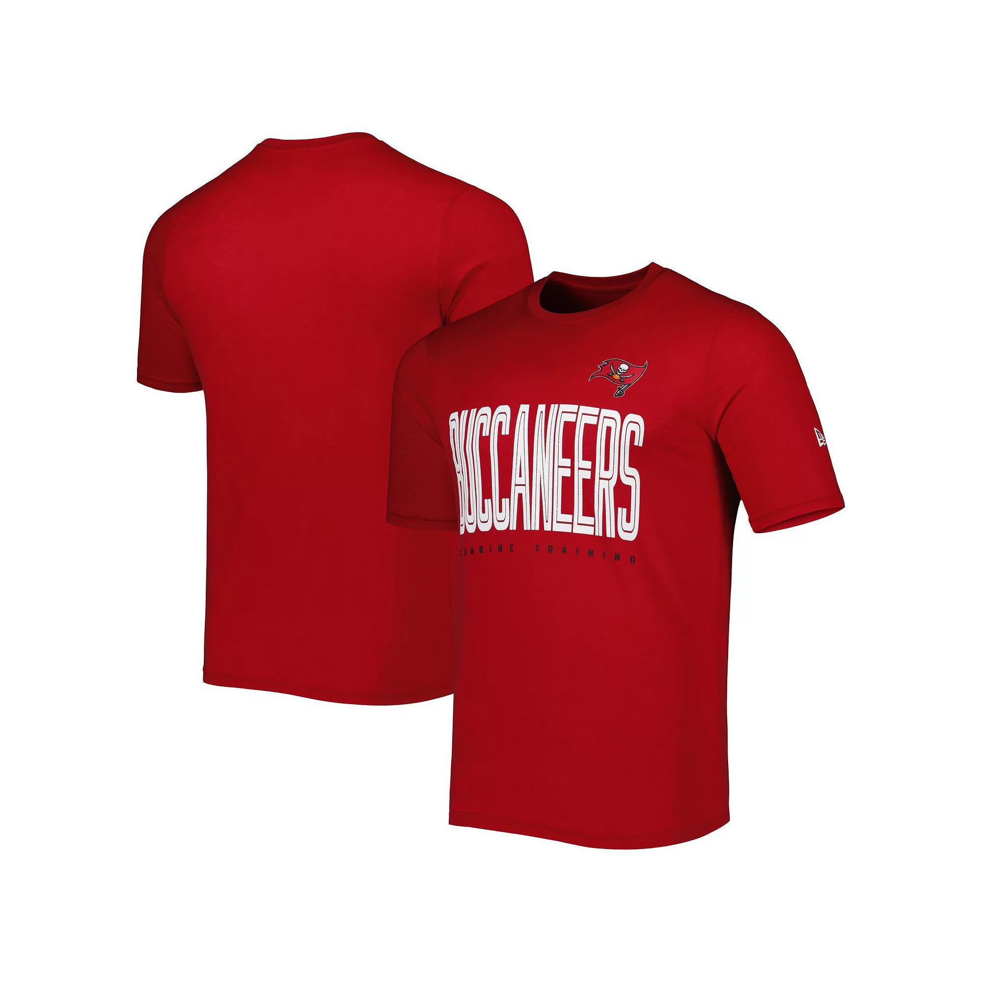 Mens New Era Tampa Bay Buccaneers Combine Authentic Training Huddle Up T-Shirt Product Image