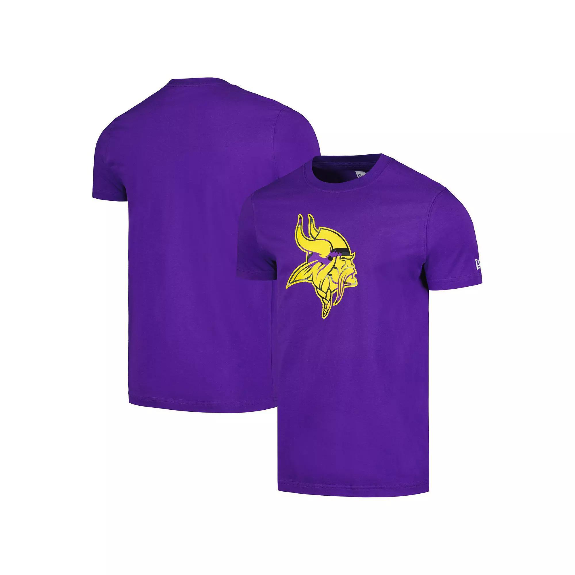 Men's New Era Purple Minnesota Vikings Camo Logo T-Shirt, Size: Large Product Image
