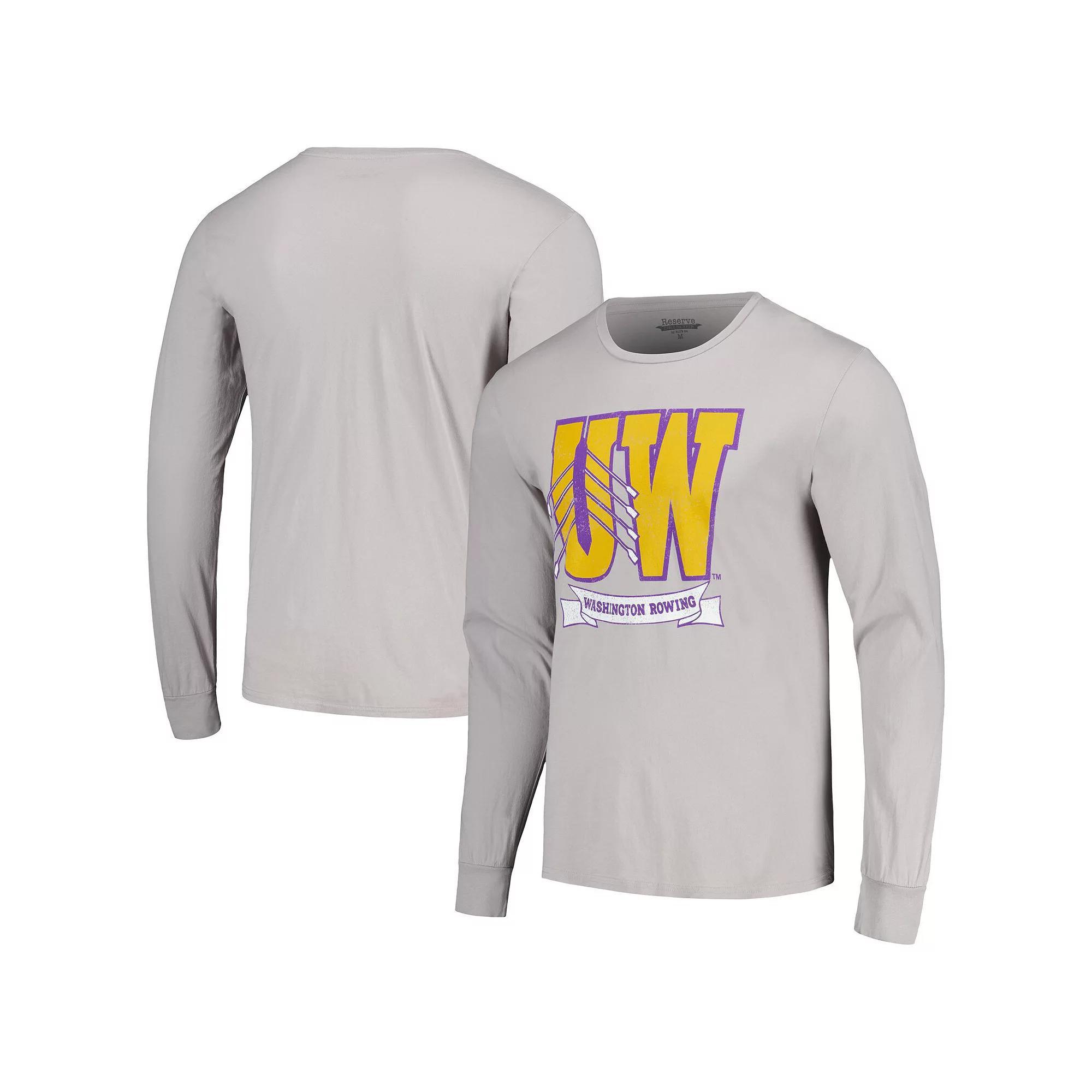Men's Blue 84  Gray Washington Huskies Rowing The Boys in the Boat Long Sleeve T-Shirt, Size: 2XL, Grey Product Image