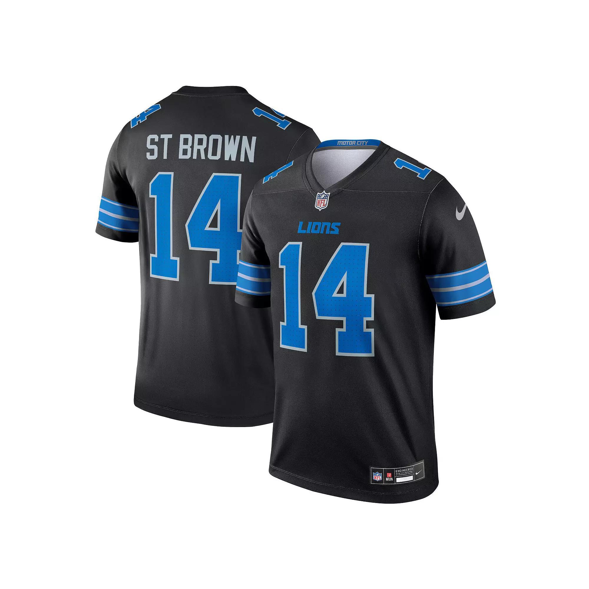 Men's Nike Amon-Ra St. Brown Black Detroit Lions Legend Jersey, Size: XL Product Image