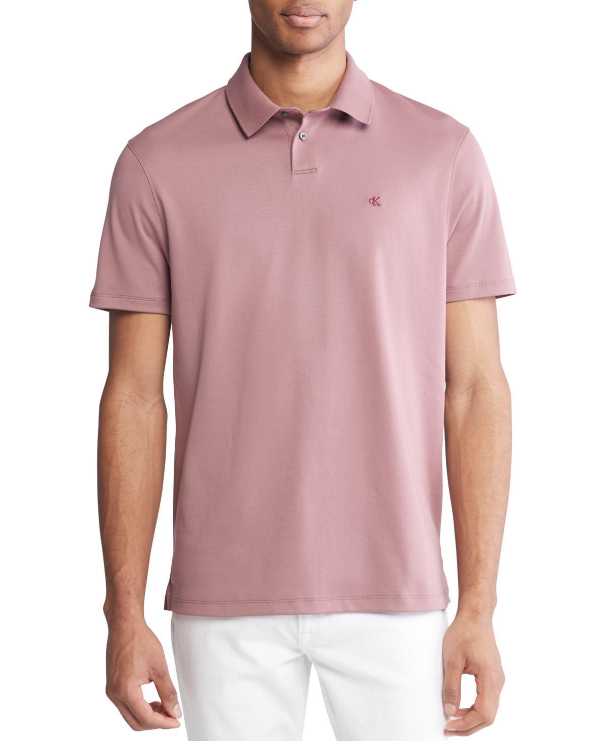 Calvin Klein Men's Supima Cotton Classic Polo Shirt - White - XS Product Image
