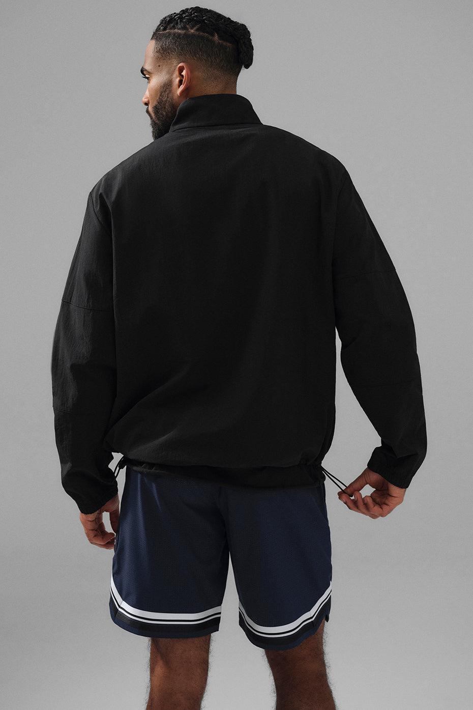 Lightweight Takeaway Track Pullover - Black Product Image