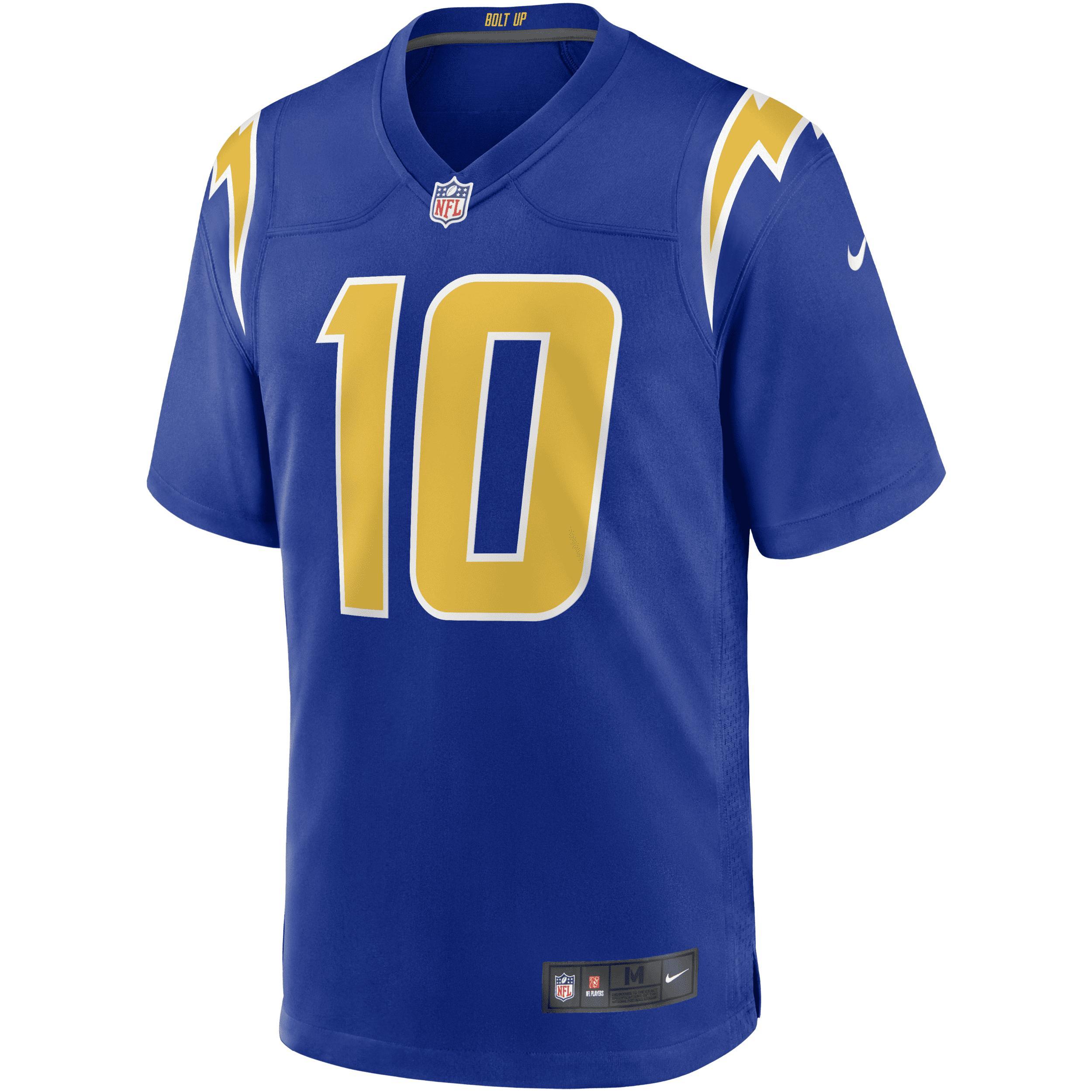 Men's Nike Justin Herbert Royal Los Angeles Chargers 2nd Alternate Game Jersey, Size: Large, Blue Product Image