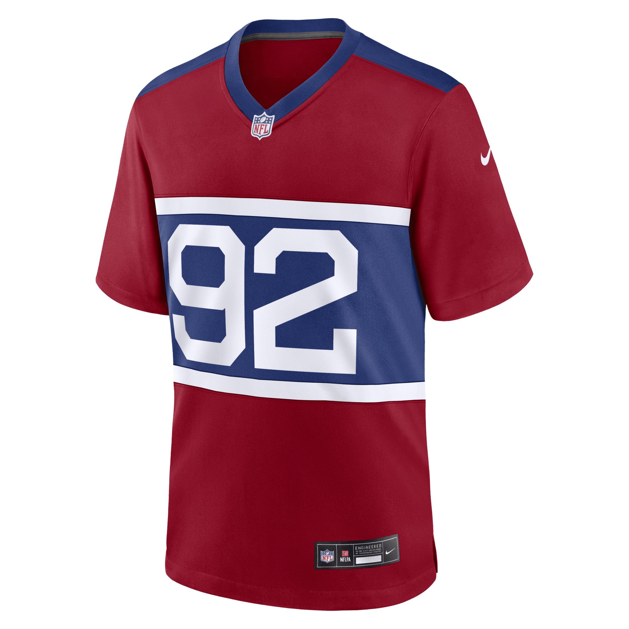 Men's Nike Michael Strahan Century Red New York Giants Alternate Retired Player Game Jersey, Size: XL Product Image