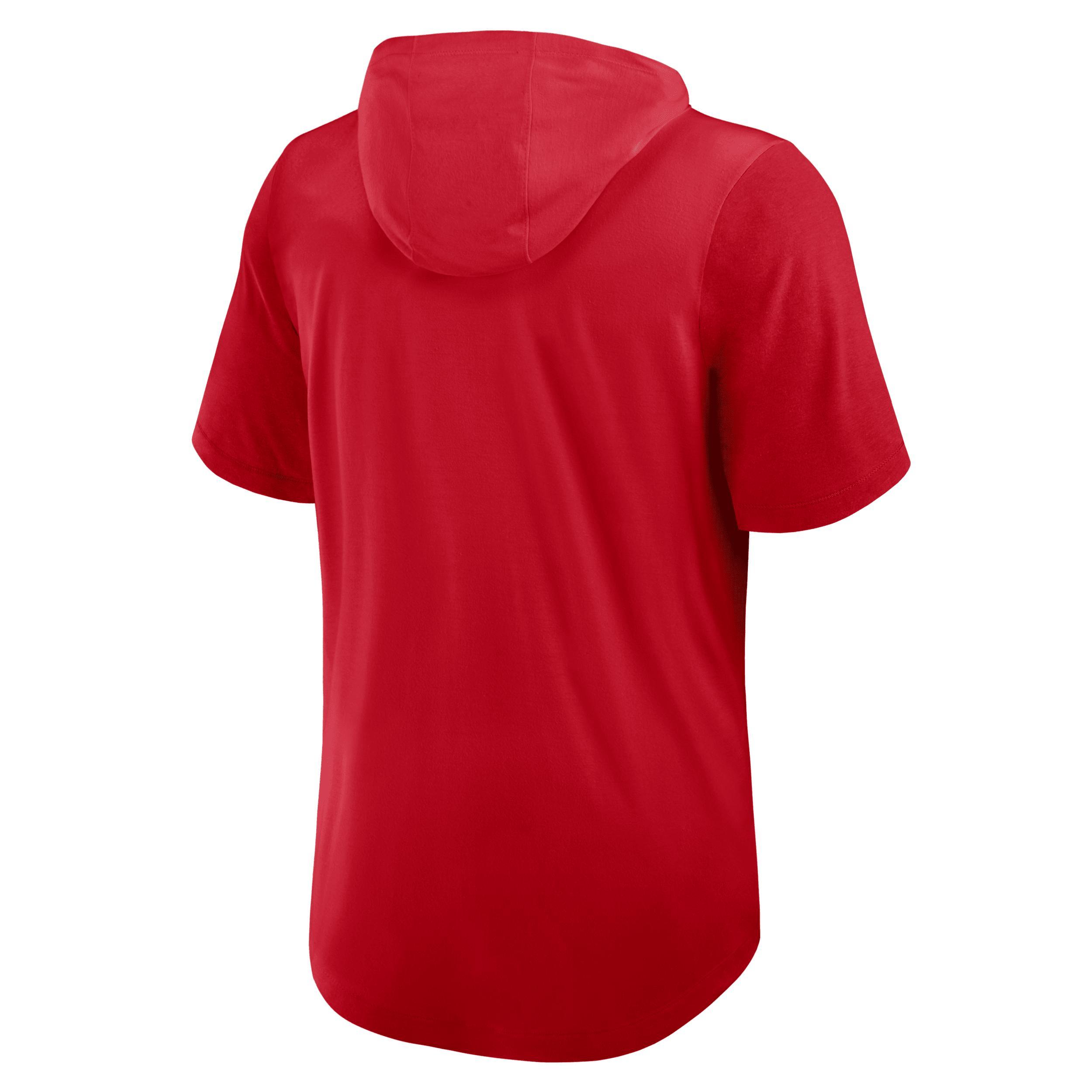 Texas Rangers Logo Nike Men's Dri-FIT MLB Hooded T-Shirt Product Image