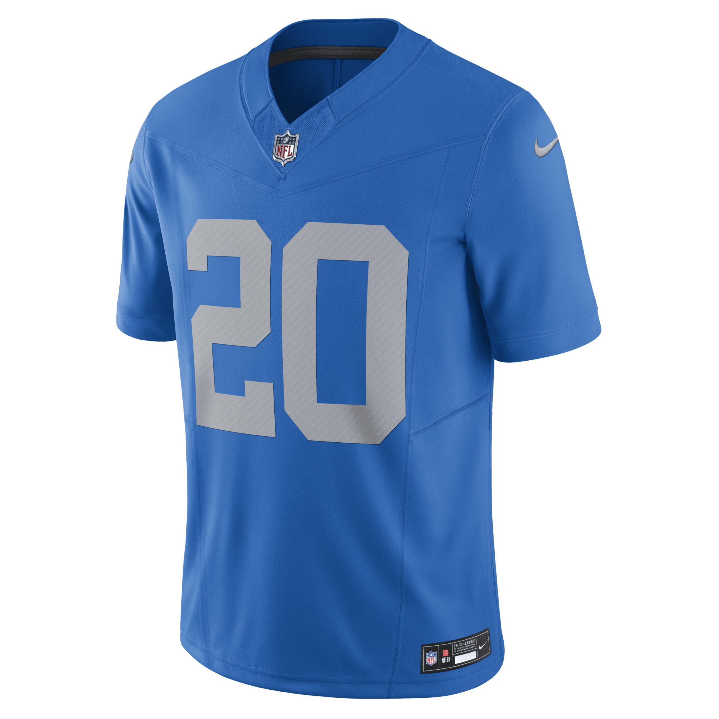 Men's Nike Barry Sanders Blue Detroit Lions Vapor F.U.S.E. Alternate Limited Jersey, Size: Large Product Image