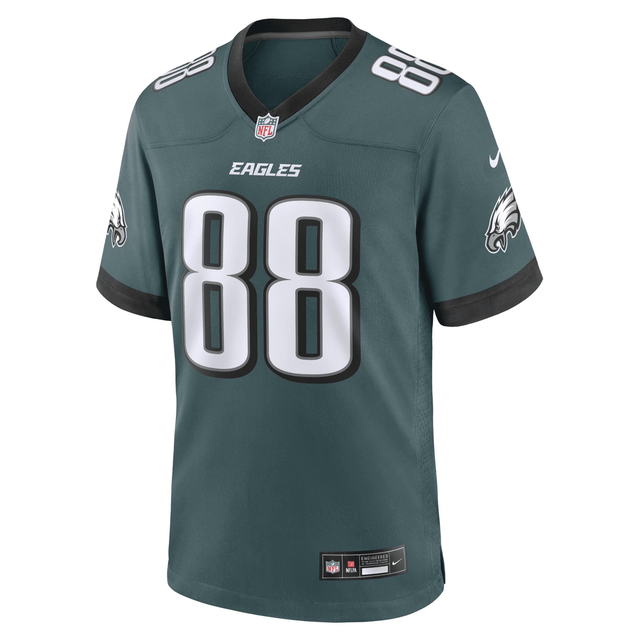 Men's Nike Dallas Goedert Midnight Green Philadelphia Eagles Team Game Jersey, Size: XL Product Image