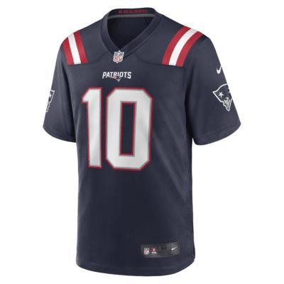 Mens Nike Drake Maye New England Patriots Player Game Jersey Blue Product Image