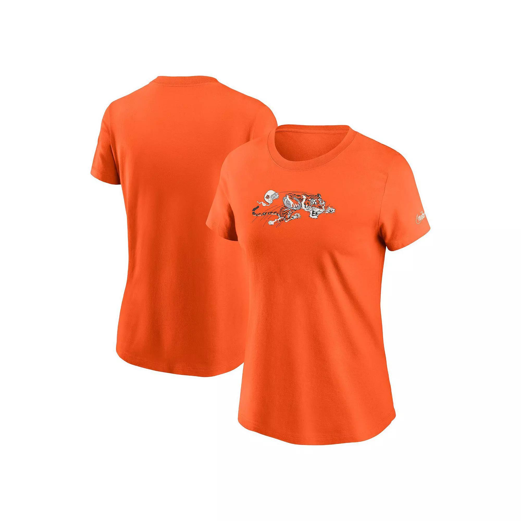 Women's Nike Royal Atlanta Braves City Connect Wordmark T-Shirt, Size: Small, Blue Product Image