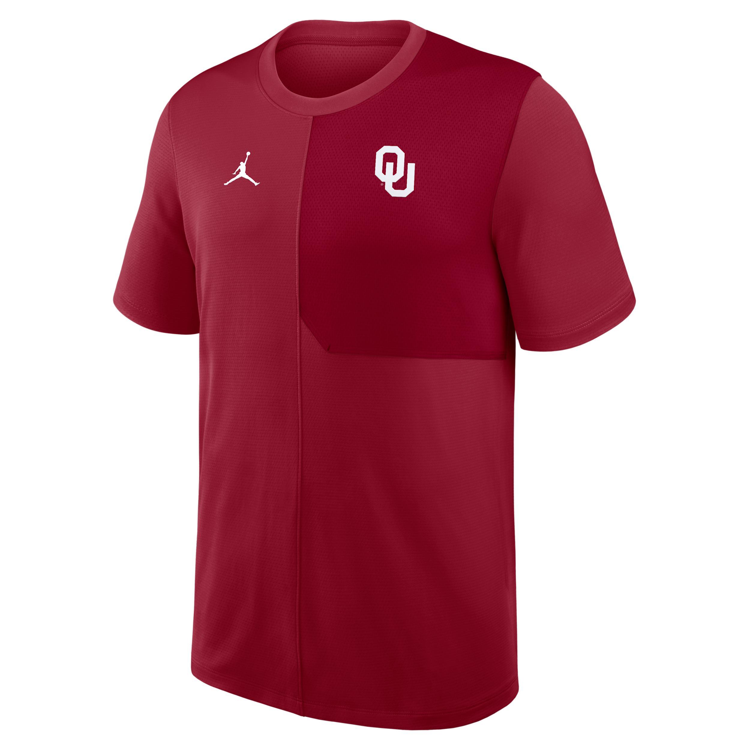 Men's Oklahoma Sideline Coach Jordan Brand Dri-FIT College Top Product Image