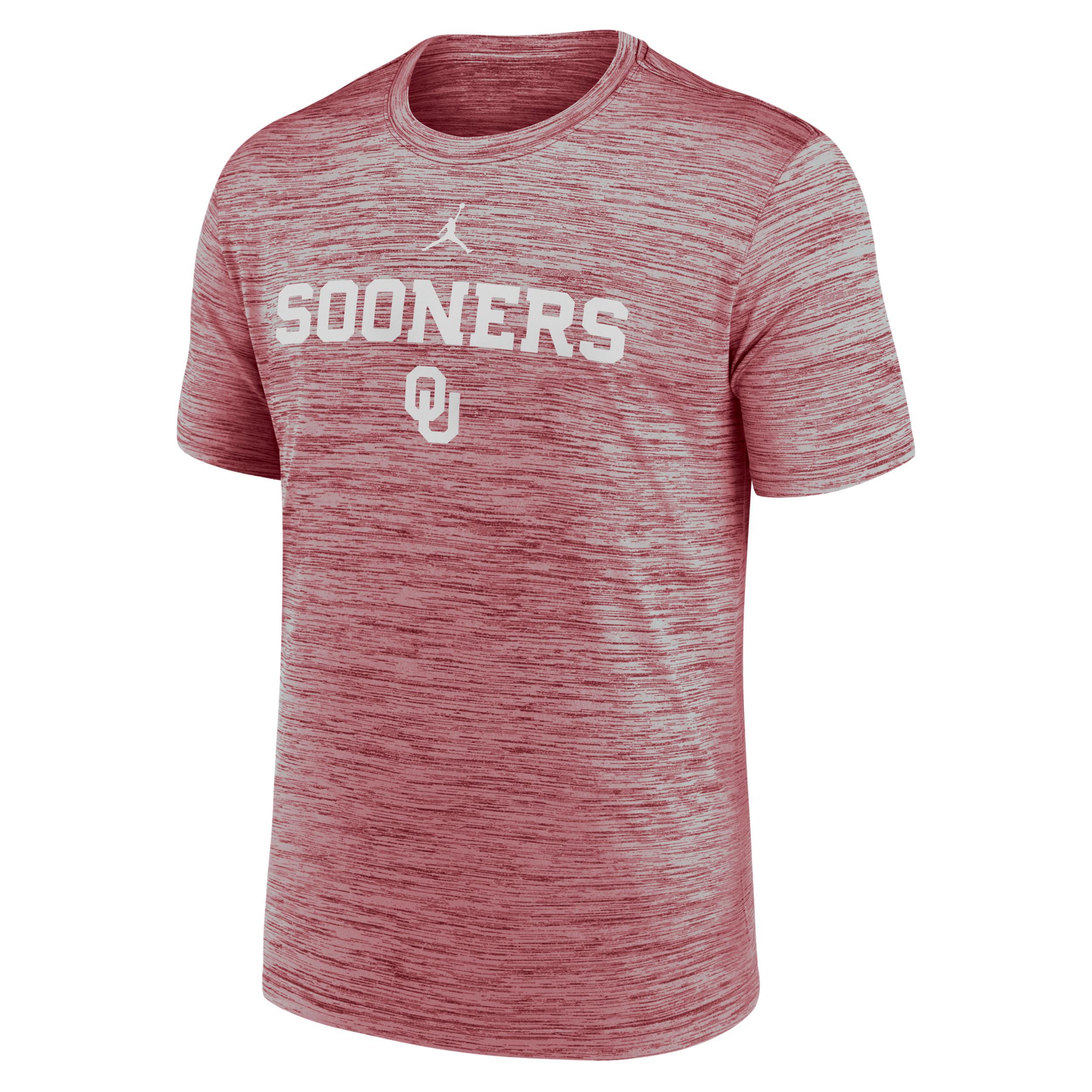 Oklahoma Sideline Velocity Men's Jordan Brand Dri-FIT College T-Shirt Product Image