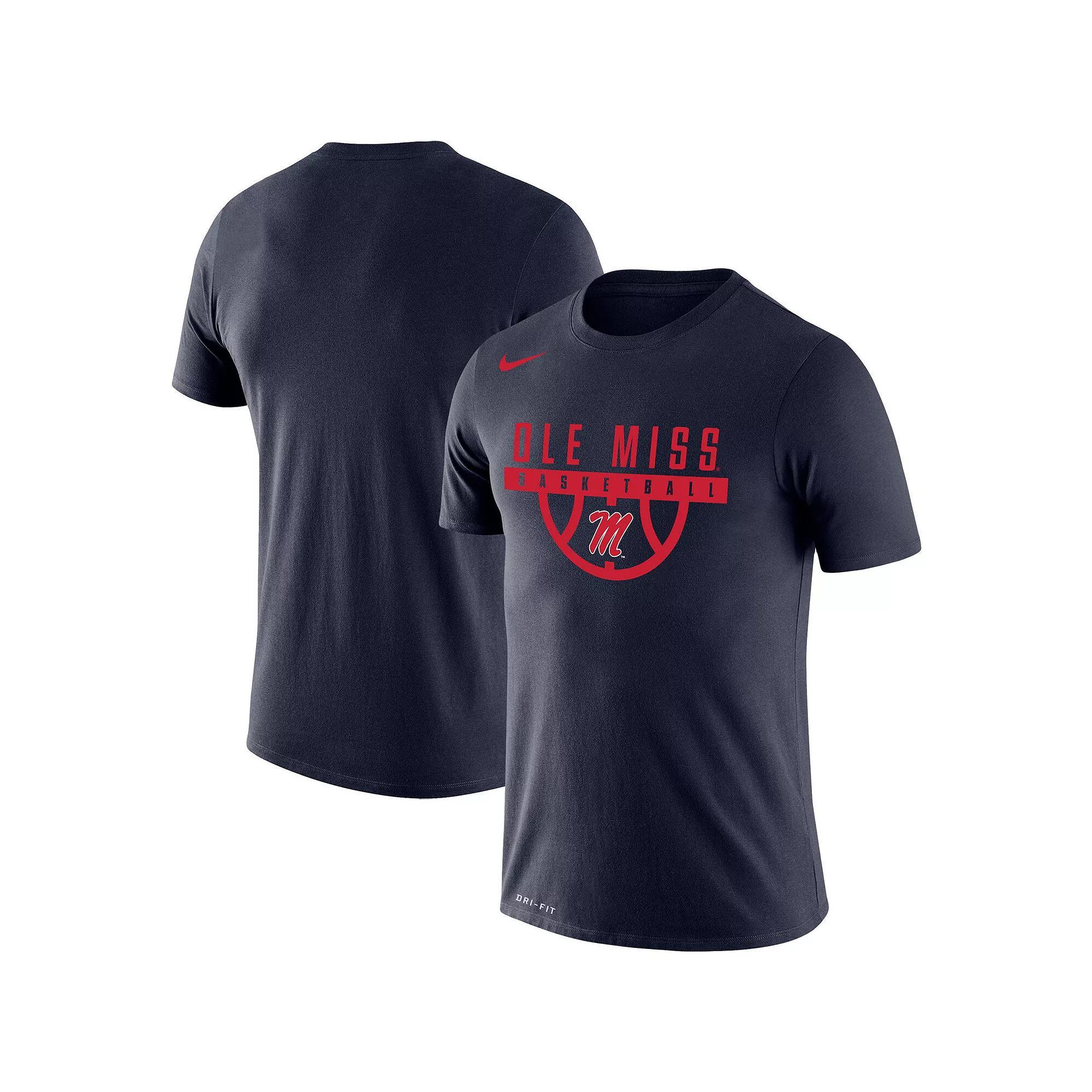 Men's Nike Navy Ole Miss Rebels Basketball Drop Legend Performance T-Shirt, Size: 2XL, Blue Product Image