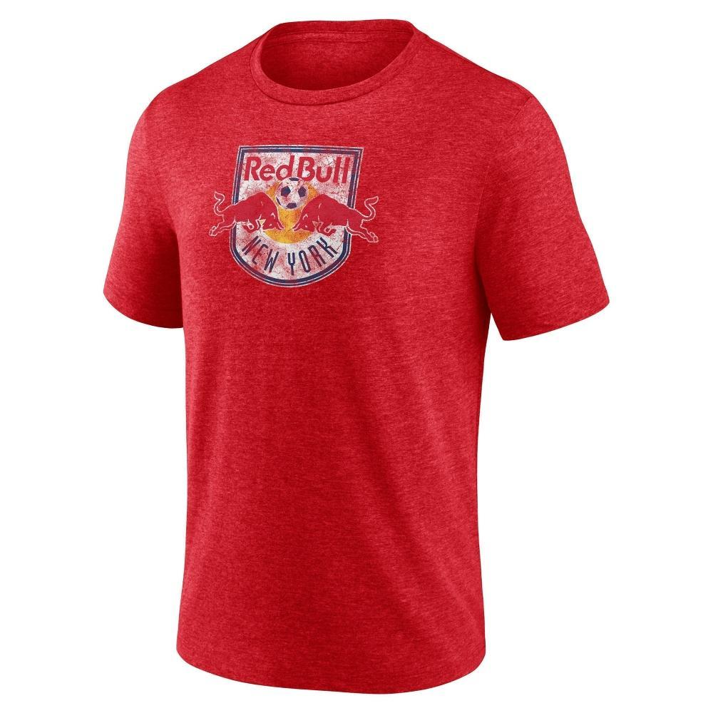 MLS New York Red Bulls Mens Short Sleeve Tri-Blend T-Shirt Product Image