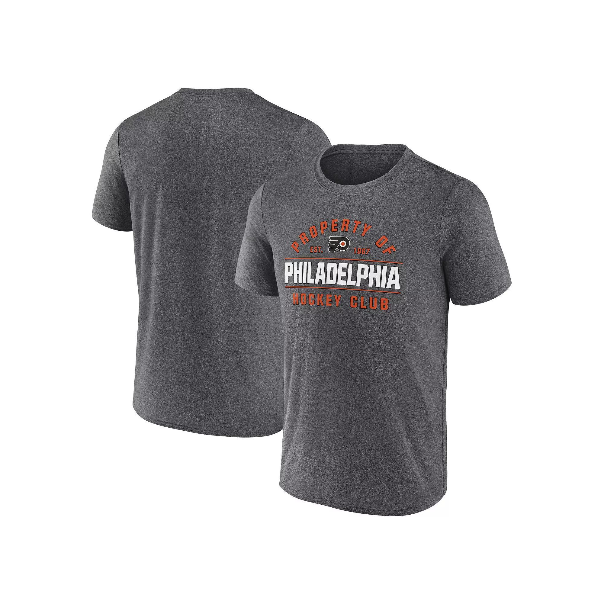 Men's Fanatics Heather Blue Toronto Maple Leafs Property Of T-Shirt, Size: Large, Mpl Team Product Image