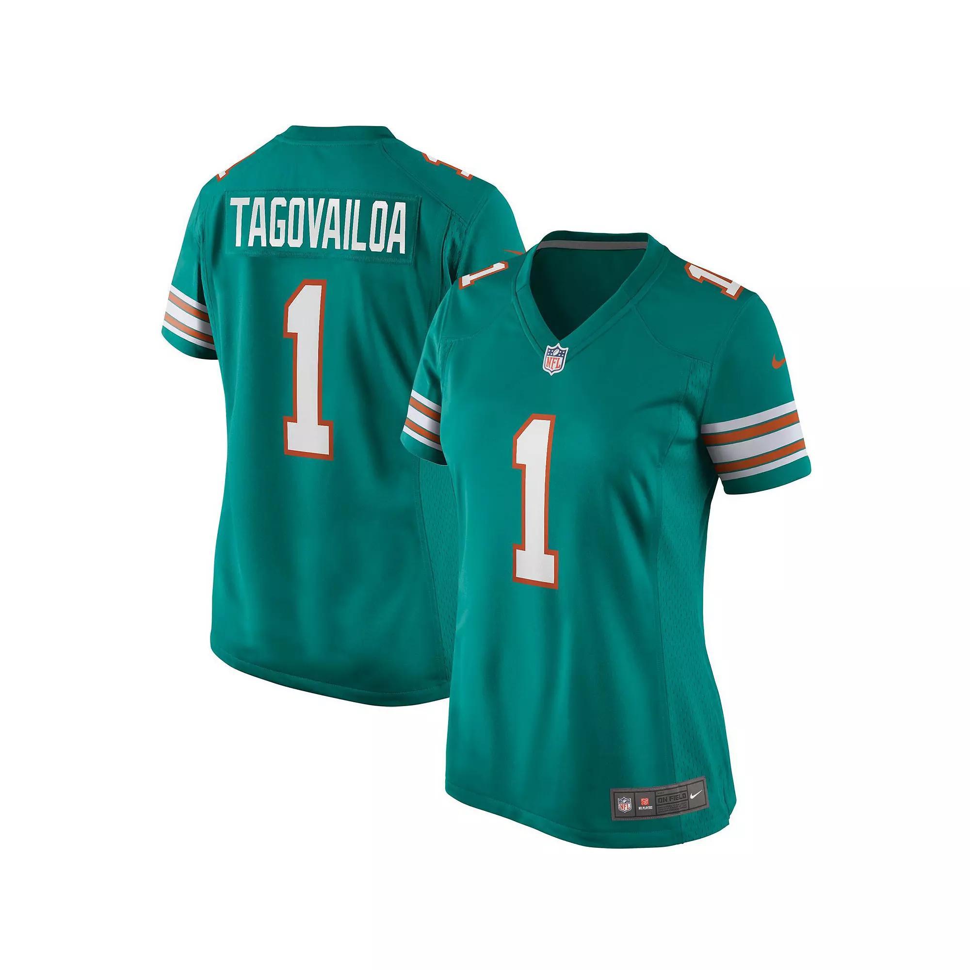 Women's Nike Tua Tagovailoa Aqua Miami Dolphins Alternate Game Jersey, Size: Large, Turquoise A Product Image