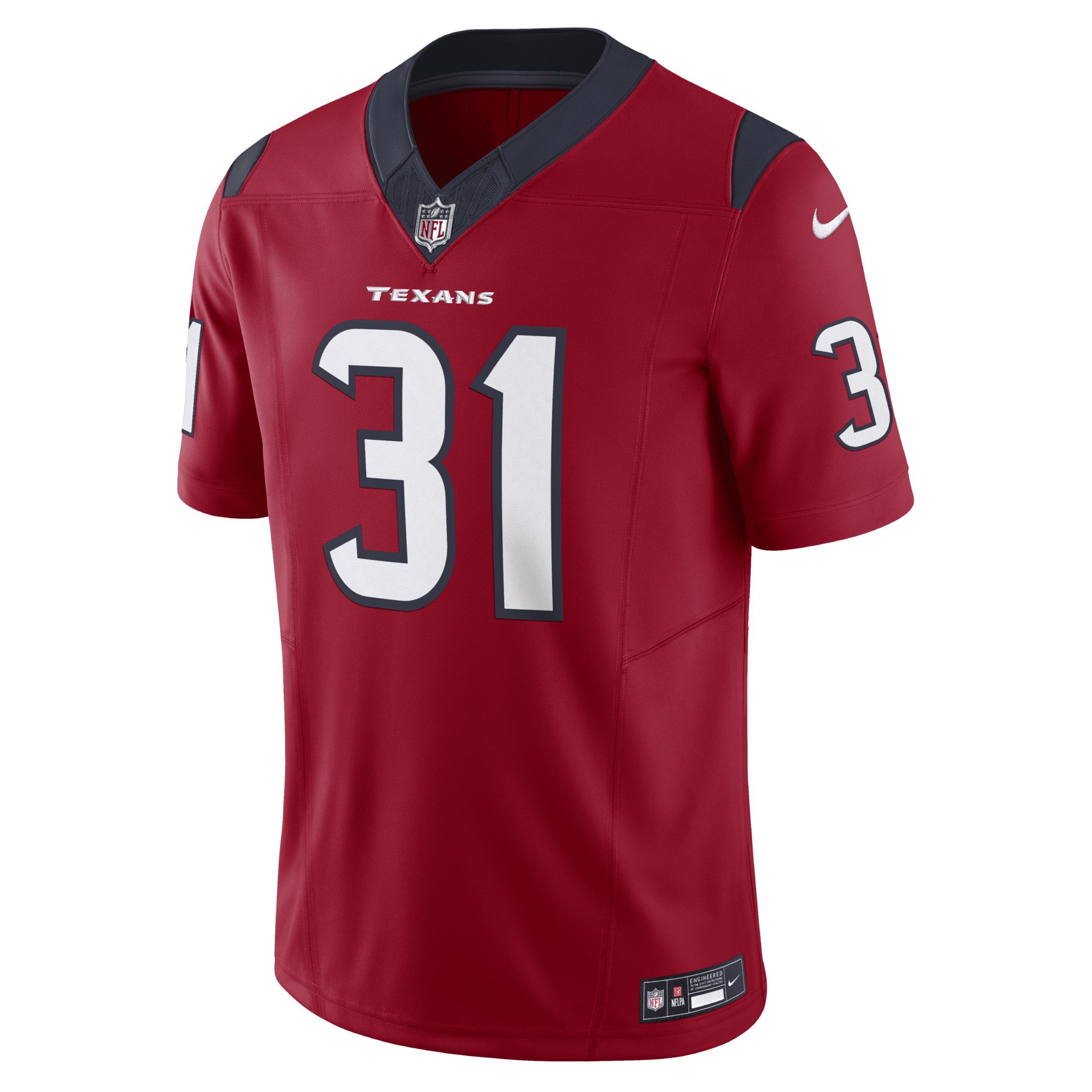 Men's Nike Dameon Pierce Navy Houston Texans Vapor F.U.S.E. Limited Jersey, Size: XL, Blue Product Image