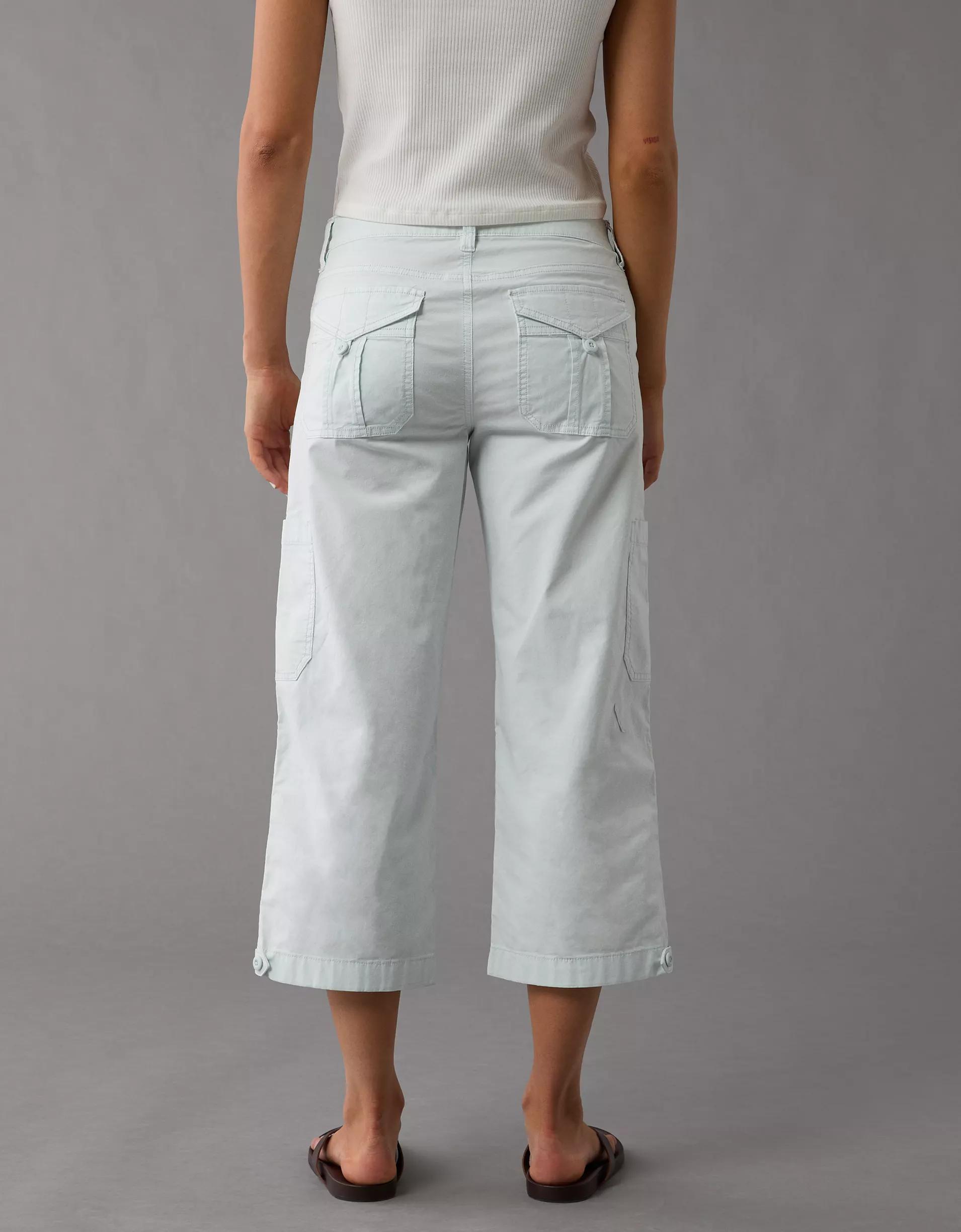 AE Stretch Low-Rise Straight Crop Pant Product Image
