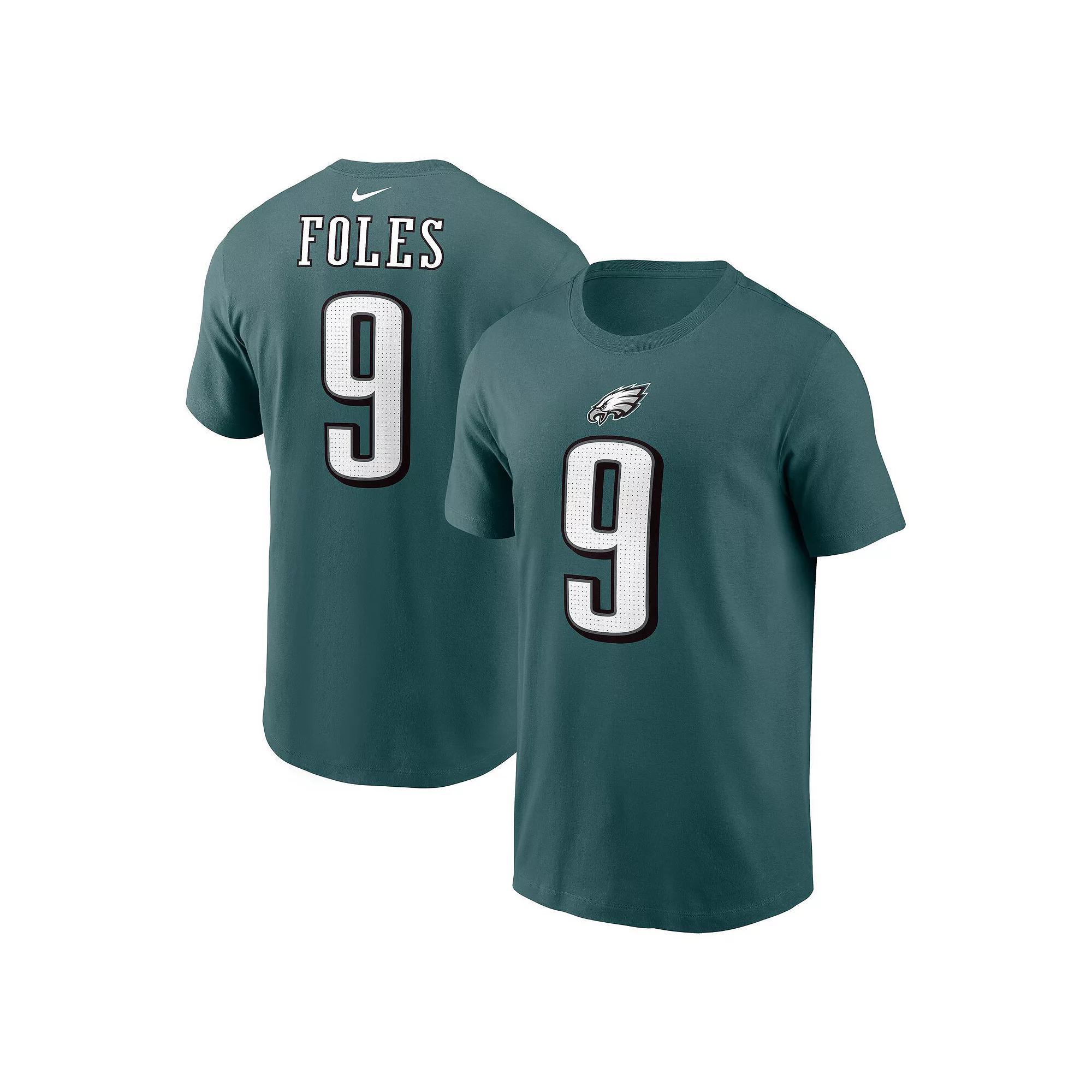 Men's Nike Nick Foles Midnight Green Philadelphia Eagles Retired Player Name & Number T-Shirt, Size: Medium Product Image
