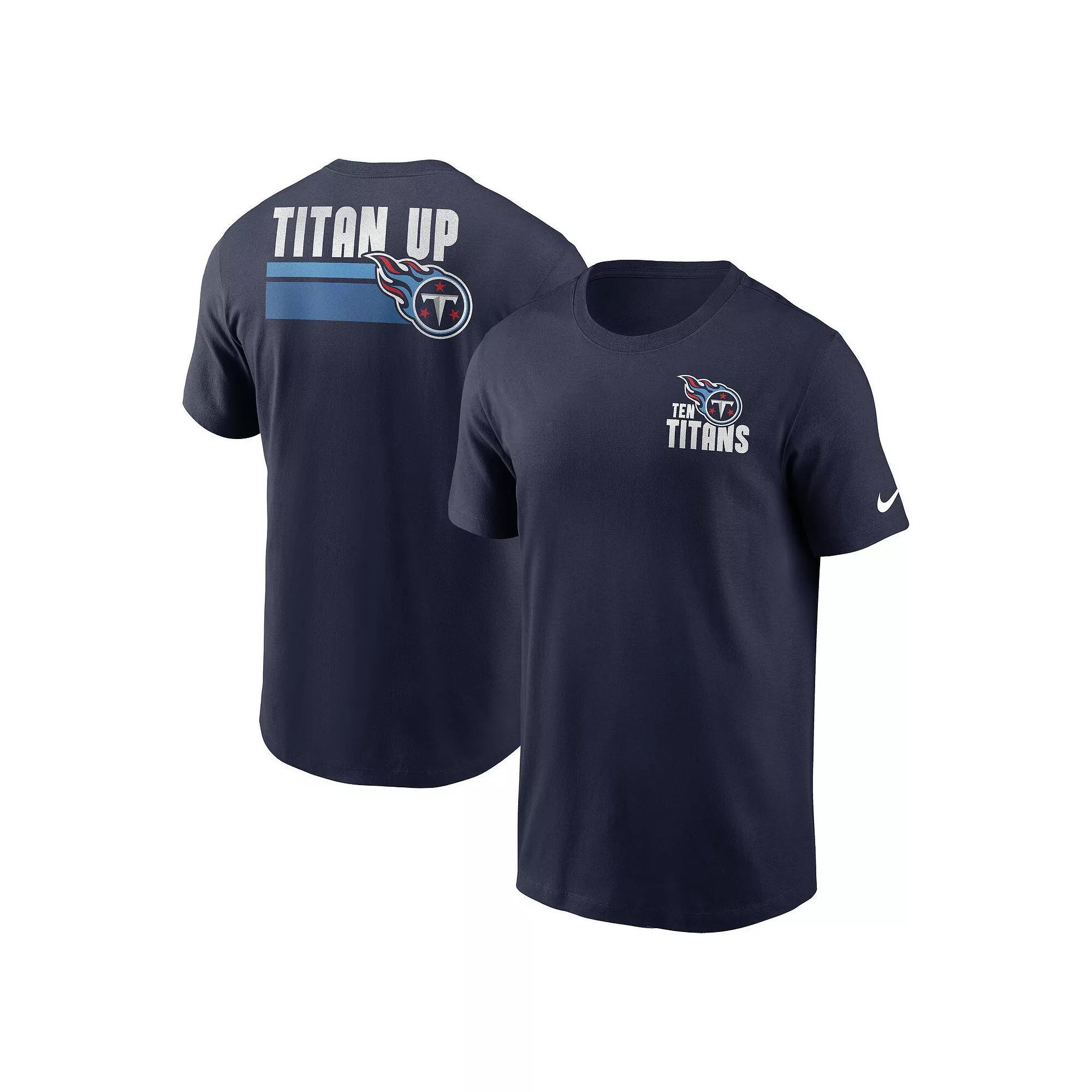 Men's Nike Navy Denver Broncos Blitz Essential T-Shirt, Size: Large, Blue Product Image