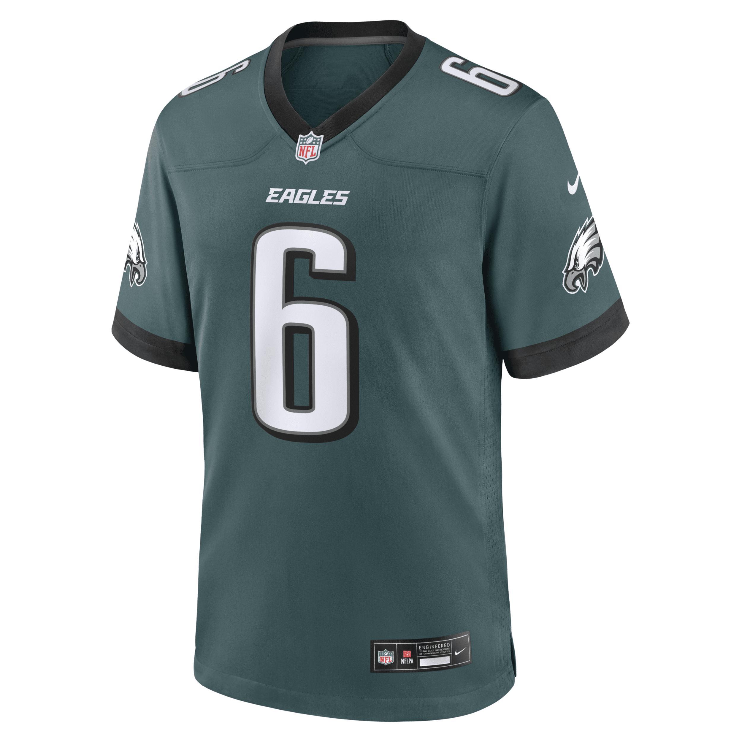 Men's Nike DeVonta Smith Midnight Green Philadelphia Eagles Team Game Jersey, Size: 2XL Product Image