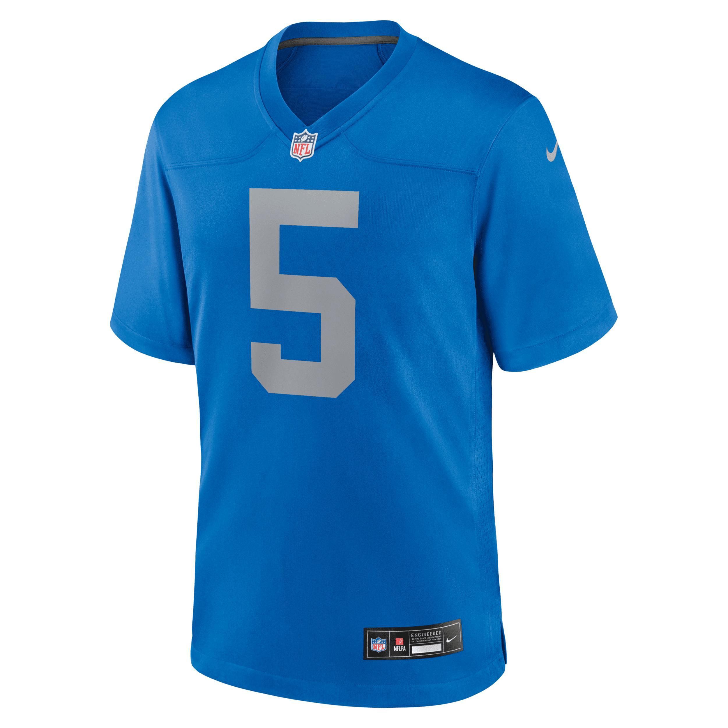 Men's Nike David Montgomery  Blue Detroit Lions Alternate Game Jersey, Size: 2XL Product Image