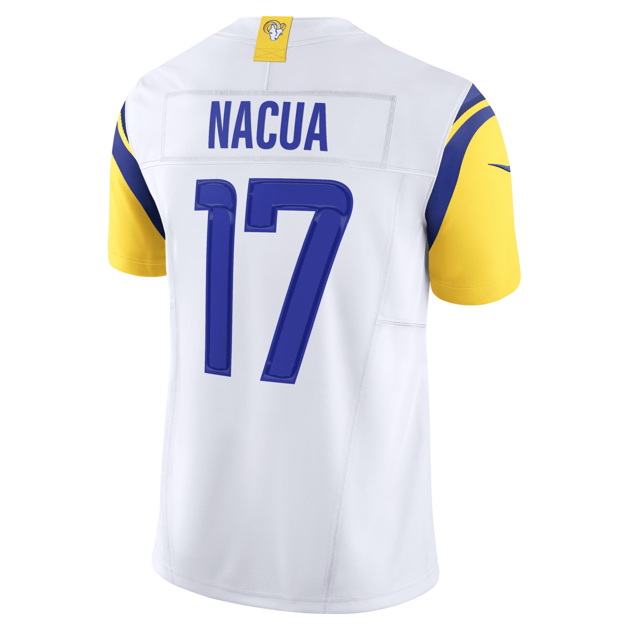 Men's Nike Puka Nacua White Los Angeles Rams Vapor F.U.S.E. Limited Jersey, Size: Large Product Image