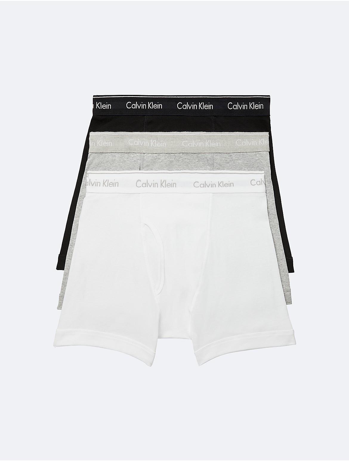 Men's Calvin Klein 3-Pack Cotton Classics Boxer Briefs, Size: XL, Grey Gray Product Image