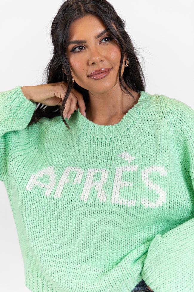 Apres Party Green Sweater FINAL SALE Product Image