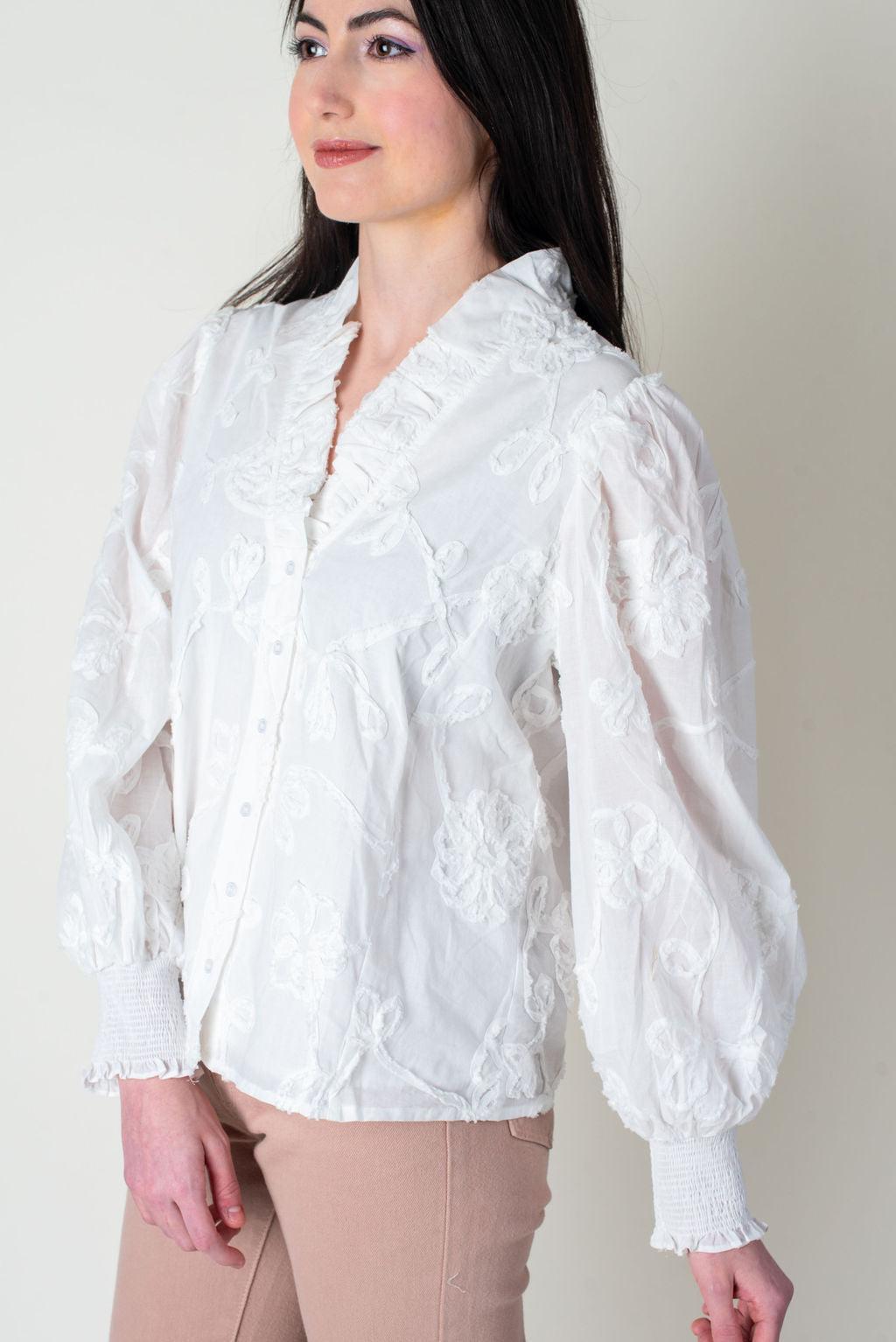 Catch Feelings V-Neck Blouse Product Image