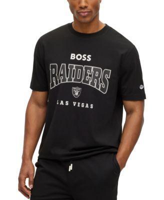 Men's BOSS X NFL  White Los Angeles Rams Huddle T-Shirt, Size: Medium Product Image