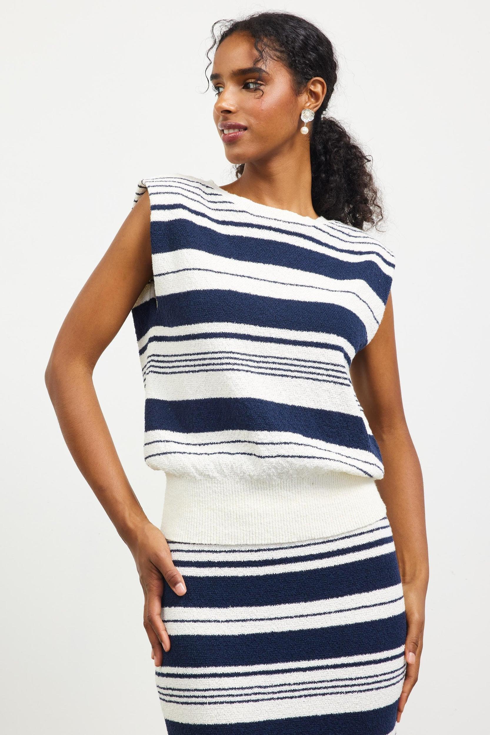 Sandrie Striped Skirt Product Image
