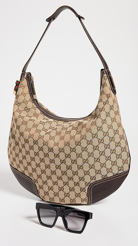 What Goes Around Comes Around Gucci Brown Canvas Princy Large Hobo Bag | Shopbop Product Image