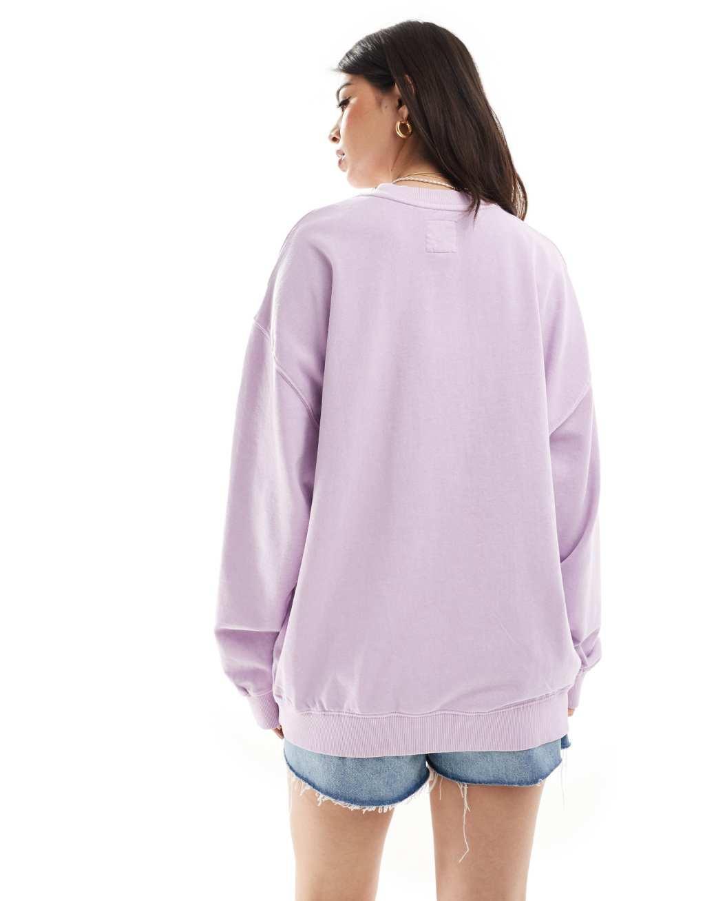 Billabong Ride In beach sweatshirt in purple Product Image