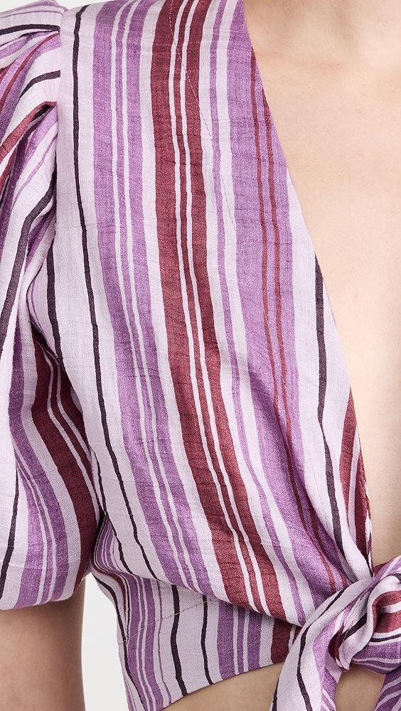 Lisa Marie Fernandez Pouf Tie Blouse | Shopbop Product Image