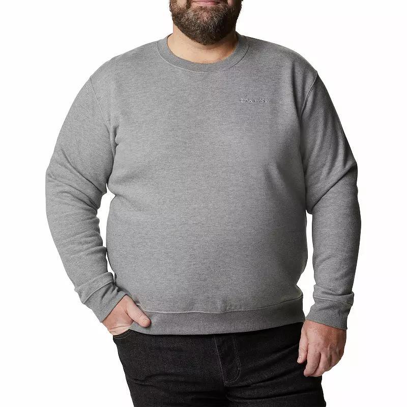 Big & Tall Columbia Hart Mountain Crewneck Top, Men's, Size: 3XB, Grey Heather Product Image