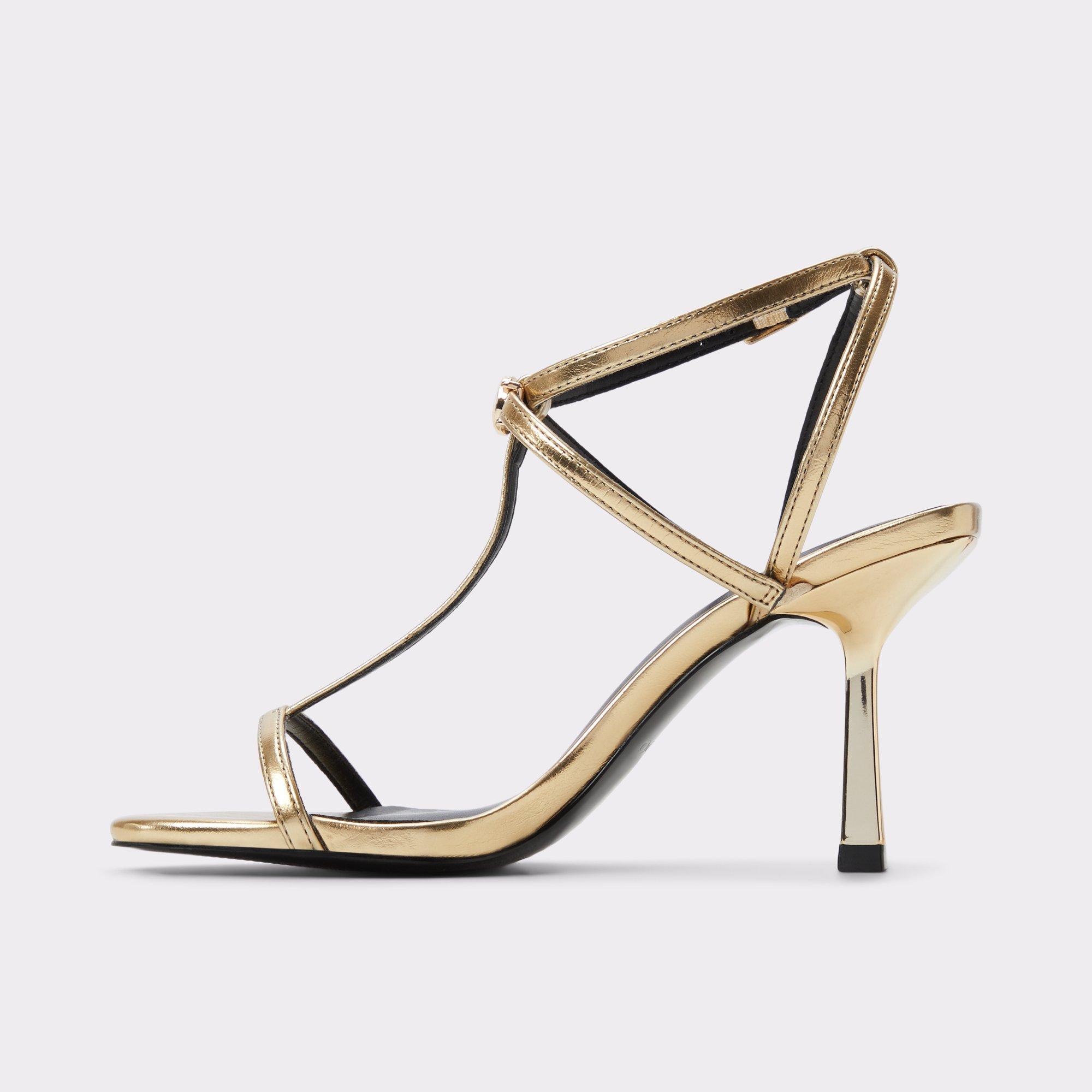 Cecille Gold Women's Heeled Sandals | ALDO US Product Image