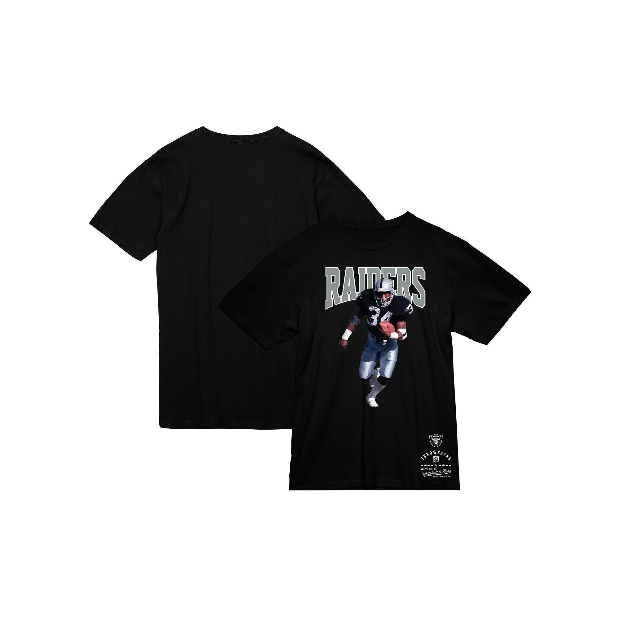 Men's Mitchell & Ness Bo Jackson Black Las Vegas Raiders Sideline Retired Player T-Shirt, Size: XL, Lvr Black Product Image