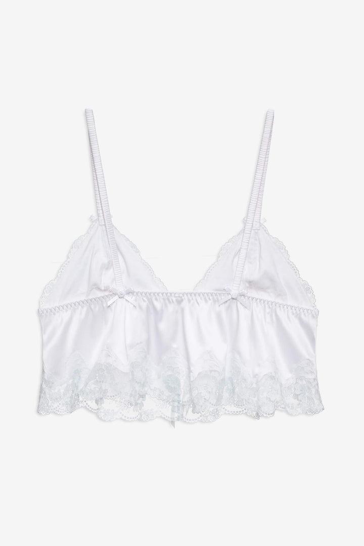 Jaden Sleep Top — White Product Image