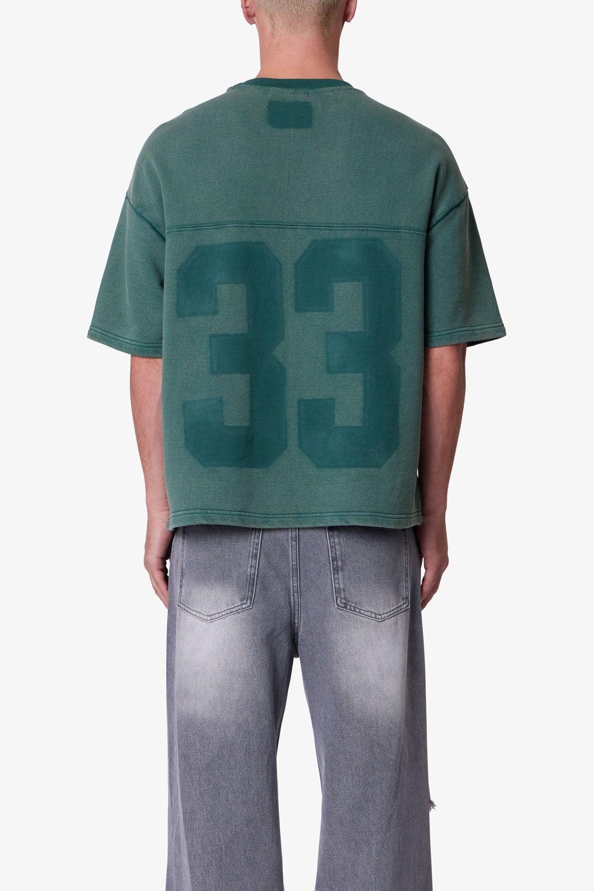 Vintage Raglan Terry Jersey Shirt - Green Product Image