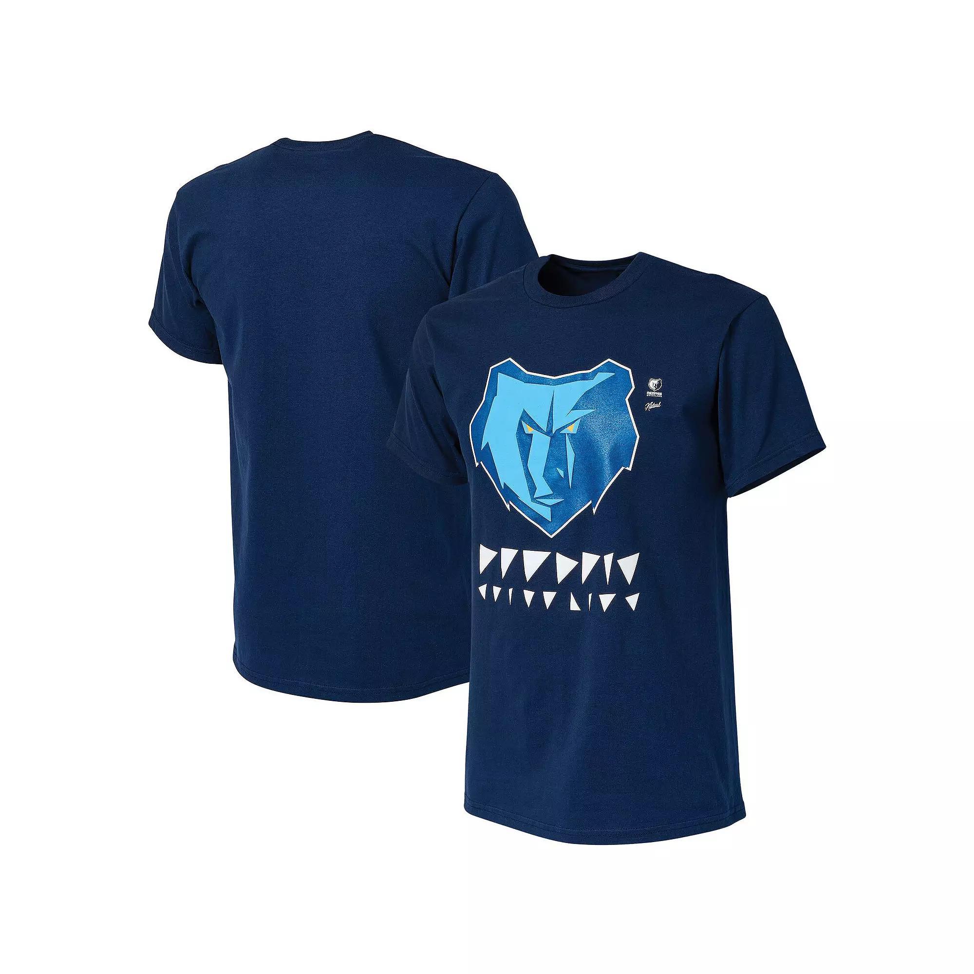 Men's NBA x Naturel Navy Memphis Grizzlies No Caller ID T-Shirt, Size: Medium, Grz Blue Product Image