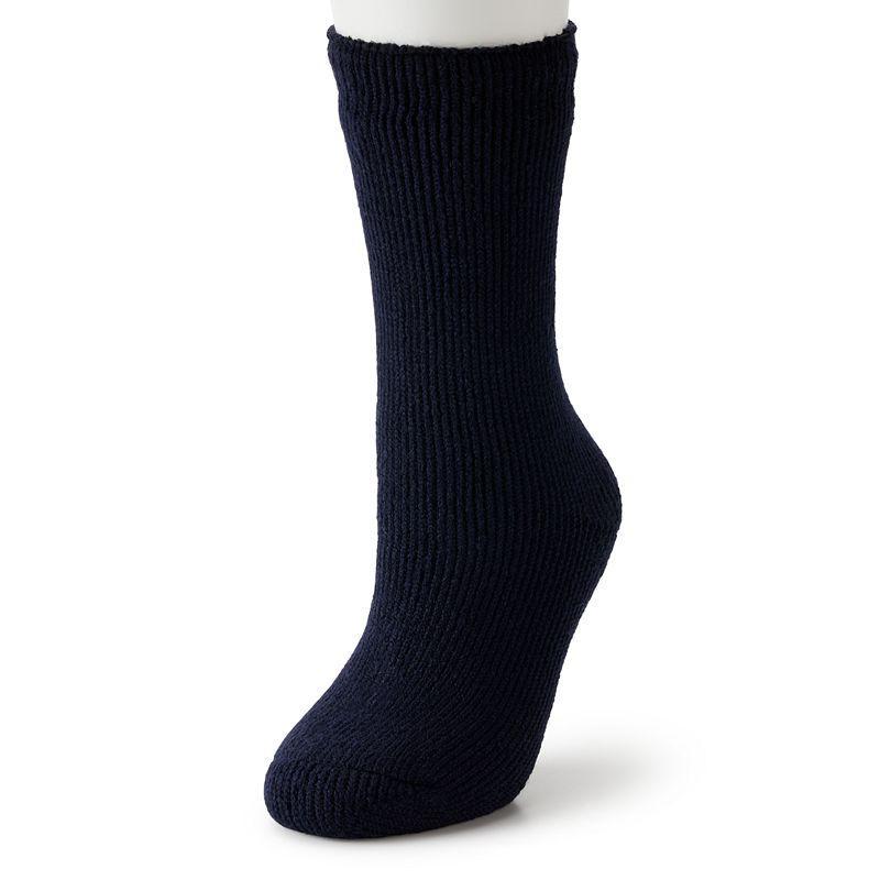Womens Heat Holders Camellia Solid Crew Socks Product Image