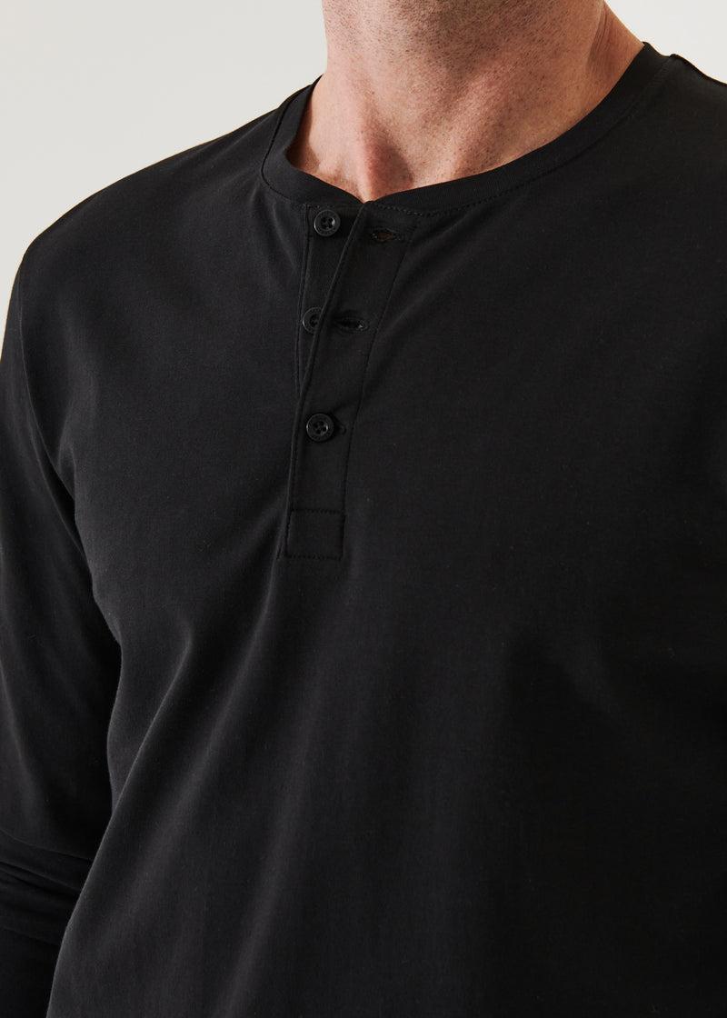 PATRICK ASSARAF PIMA COTTON STRETCH HENLEY Product Image
