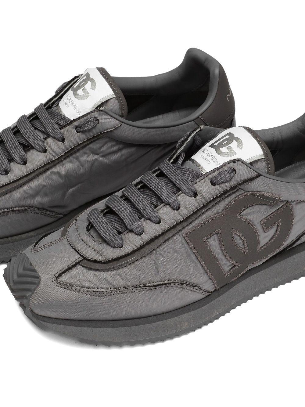 logo-patch panelled sneakers Product Image