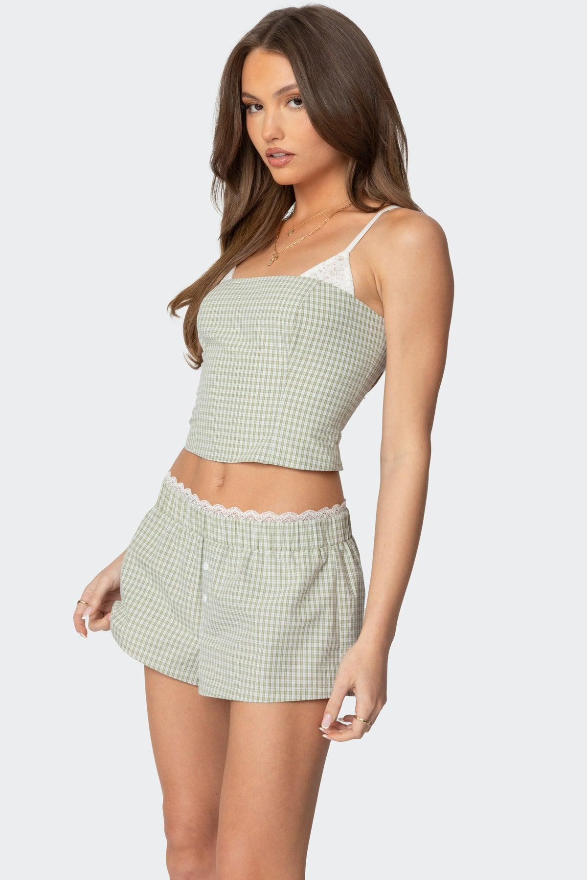 Lenorah Layered Gingham Top Product Image