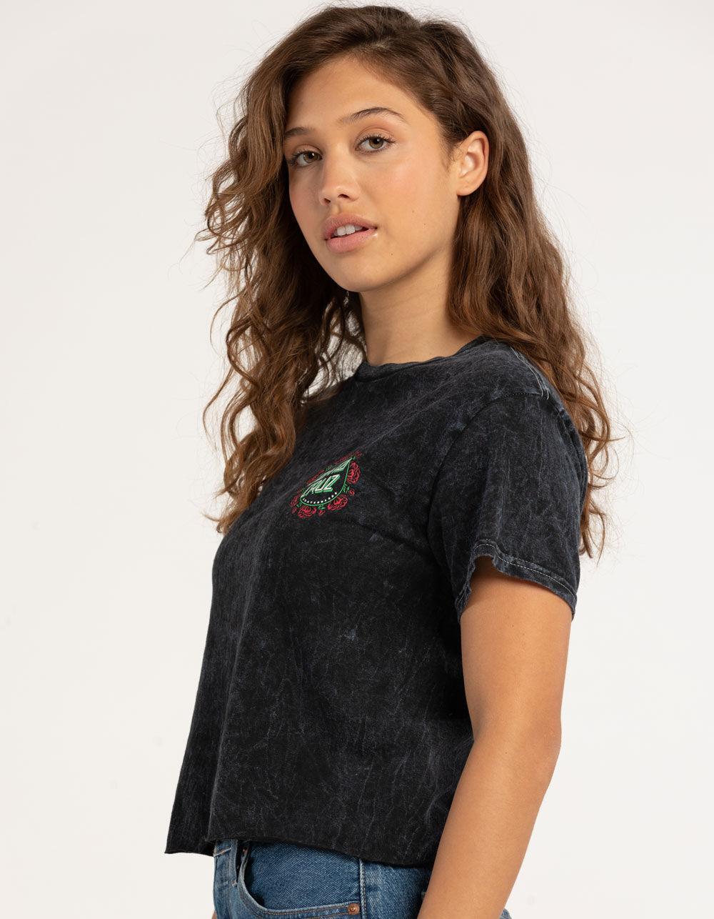 SANTA CRUZ Ring Rose Womens Crop Tee Product Image