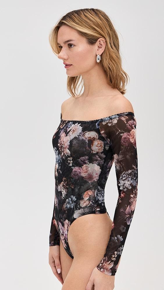 L'AGENCE Peonie Off Shoulder Bodysuit | Shopbop Product Image