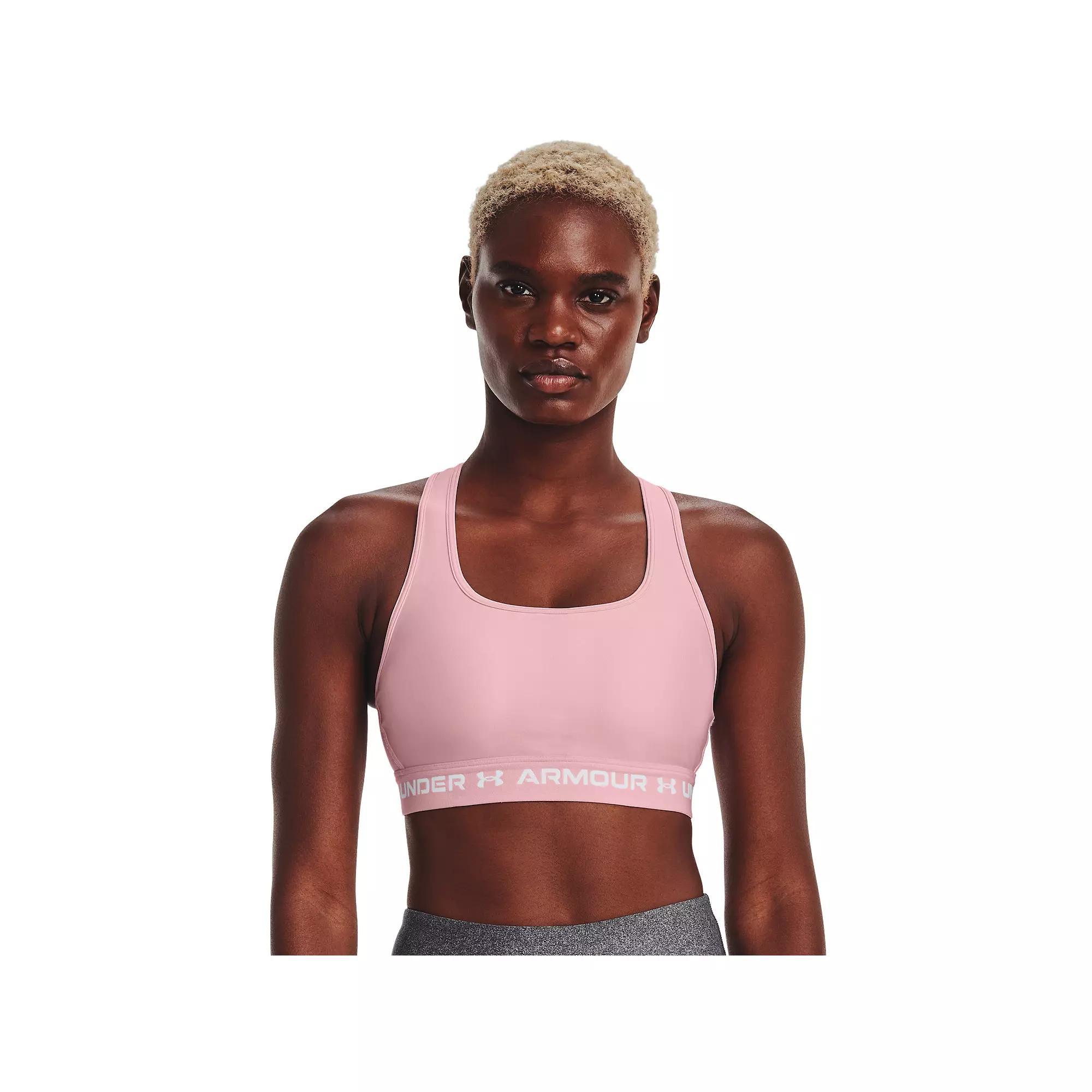 Plus Size Under Armour Crossback 2.0 Medium-Impact Sports Bra, Women's, Size: 1XL, Super Pink Product Image