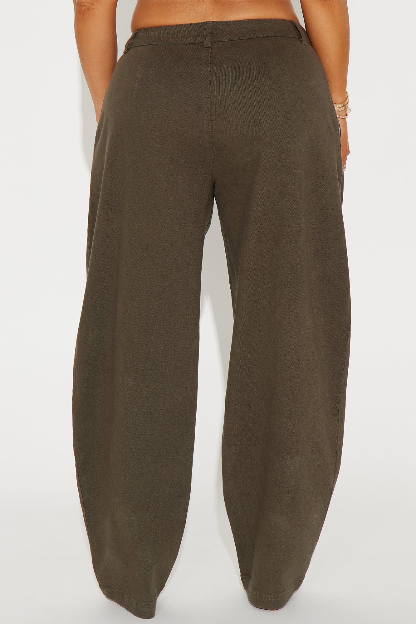 How Would You Feel Barrel Pant - Olive Product Image