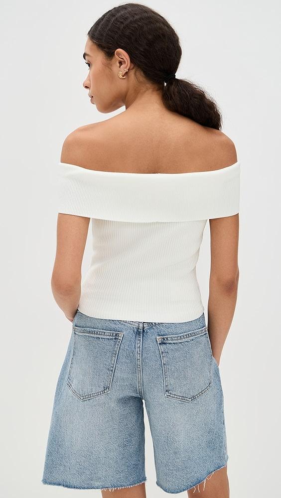 DL1961 Rib Off Shoulder Top | Shopbop Product Image