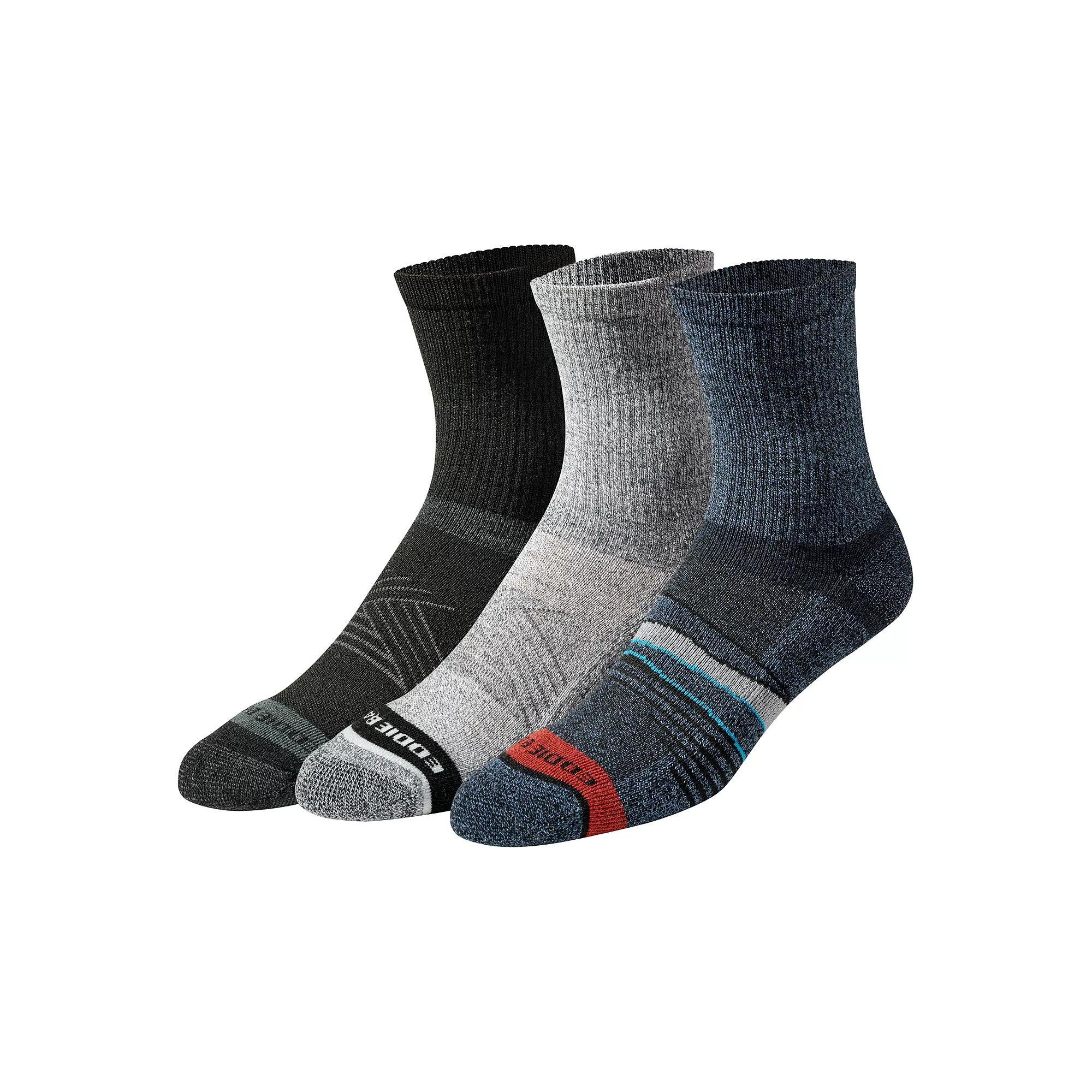 Men's Eddie Bauer Performance Hiking Crew Socks 3-pack, Size: 6-12, Gray Product Image